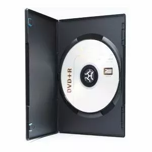Коробочка для диска DVD-1 9мм чёрная