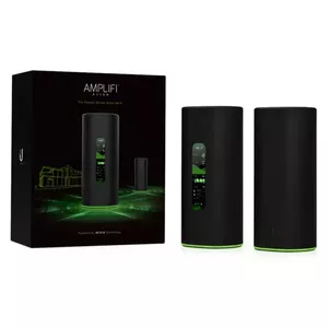 AmpliFi Alien WiFi Kit bezvadu rūteris Tīkls Gigabit Ethernet Divkāršā frekvenču josla (2.4 GHz / 5 GHz) Melns, Zaļš