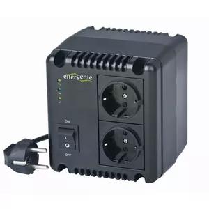 EnerGenie EG-AVR-1001 регулятор напряжения 2 розетка(и) 140 - 270 V Черный