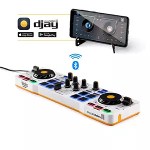 Hercules DJControl Control MIX Bluetooth Pour Smartphone et tablettes ( Andoid e 2 канала Черный, Белый, Желтый