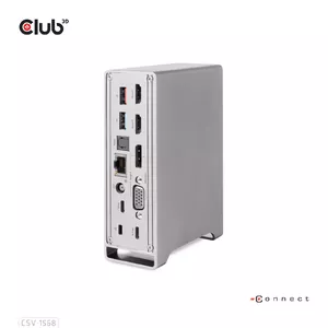 CLUB3D CSV-1568 док-станция для ноутбука Док-разъём USB 3.2 Gen 2 (3.1 Gen 2) Type-C Металлический