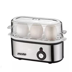 Mesko Home MS 4485 яйцеварка 3 яйца 210 W Черный, Серебристый, Прозрачный