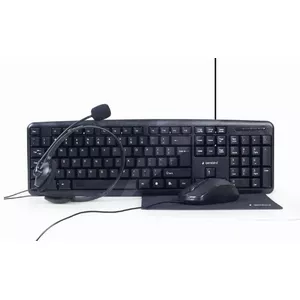 Gembird KBS-UO4-01 keyboard Mouse included USB QWERTY US English Black
