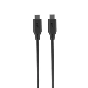 Silicon Power LK15CC USB kabelis 1 m USB C Melns