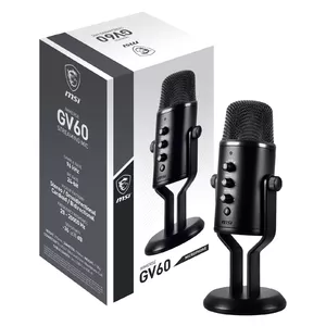 MSI IMMERSE GV60 STREAMING MIC микрофон Черный Микрофон для игровой консоли