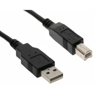 Omega OUAB1 USB 2.0 A-plug AM-BM Кабель для принтера 1.5m Черный