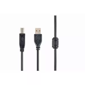 Cablexpert CCFB-USB2-AMBM-1.5M USB kabelis 1,5 m USB A USB B Melns