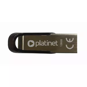 Platinet PMFMS128 USB zibatmiņa 128 GB USB Type-A 2.0 Melns, Sudrabs
