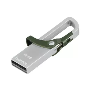 Hama Hook Style USB zibatmiņa 32 GB 2.0 Zaļš, Pelēks
