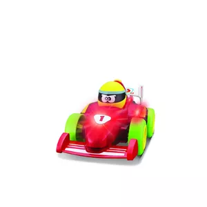 BBJunior 16-89021 Push & Glow Formula Fun Toy car with Light and Sound, red