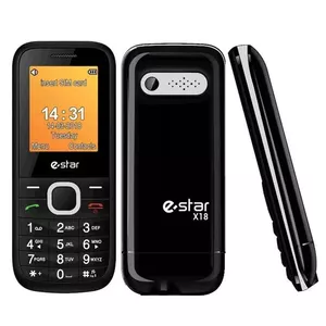 eSTAR X18 4,5 cm (1.77") 70 g Черный, Серебристый Продвинутый телефон