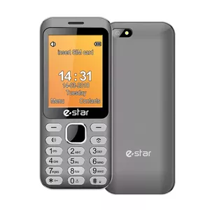 eSTAR X28 mobilais telefons 7,11 cm (2.8") 123 g Pelēks Gados vecāku cilvēku tālrunis