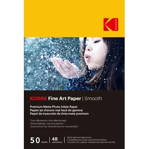 Kodak Fine Art papīrs 230 g matēts, pārklāts ar gludu pārklājumu 4/6x50
