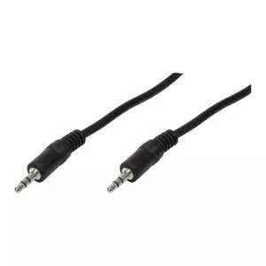 LogiLink 3.5mm - 3.5mm, 2m audio kabelis Melns