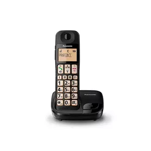 Panasonic KX-TGE110PDB телефонный аппарат DECT телефон Идентификация абонента (Caller ID) Черный