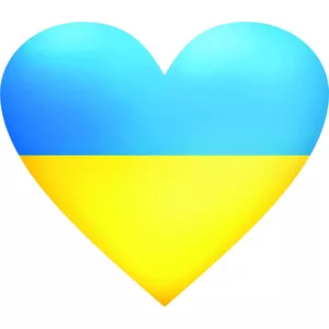 Наклейка "Сердце Украины"