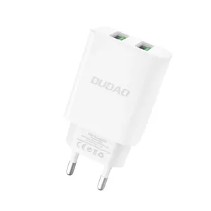 DUDAO EU charger 2 x USB 2.4A 5V DC white Universāls Balts AC Iekštelpas