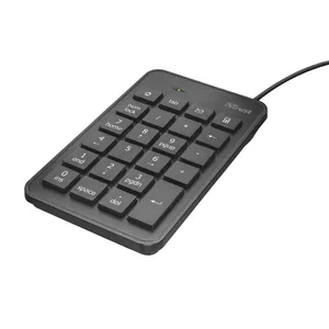 Trust 22221 ciparu klaviatūra Piezīmjdators/PC USB Melns