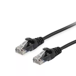 Equip 625457 tīkla kabelis Melns 0,5 m Cat6 U/UTP (UTP)