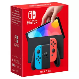 Nintendo Switch OLED портативная игровая приставка 17,8 cm (7") 64 GB Сенсорный экран Wi-Fi Синий, Красный