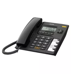 Alcatel T56 Аналоговый телефон Идентификация абонента (Caller ID) Черный