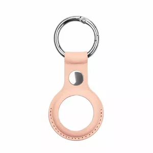 ILike  
         
       AirTag PU Leather Key Ring Keychain Case 
     Pink