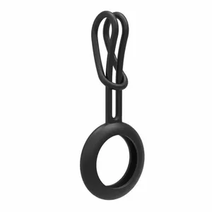 ILike  
         
       AirTag Silicone Keychain Loop Case 
     Black