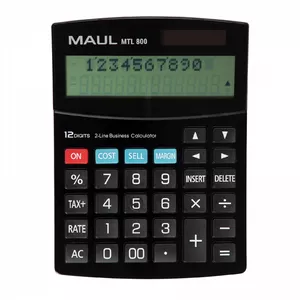 MAUL MTL 800 kalkulators Desktops Displeja kalkulators Melns