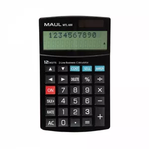 MAUL MTL 600 kalkulators Desktops Displeja kalkulators Melns