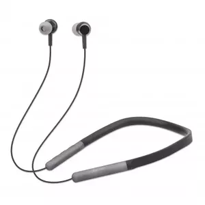 Manhattan Bluetooth In-Ear Headset with Neckband (Clearance Pricing), Microphone, Integrated Controls, Sweatproof, Noise Isolating, 5 hour usage time, Max Range 10m, MicroSD Card slot, Bluetooth v5.0, USB-A charging cable included, Three Year Warranty