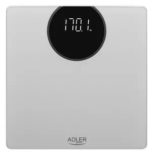 Adler AD 8175 домашние весы Квадратный Серебристый Персональные электронные весы