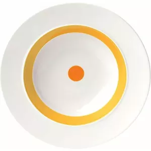 ViceVersa zupas šķīvis "Punkts" 23,5cm dzeltens 15121