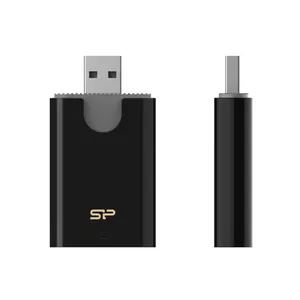 Silicon Power Combo karšu lasītājs USB 3.2 Gen 1 (3.1 Gen 1) Type-A Melns