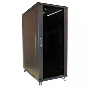 Extralink 32U 600x1000 standing rackmount cabinet black Отдельностоящая стойка Черный