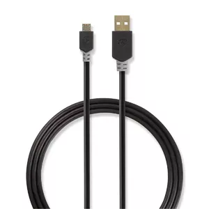 Nedis CCBW60500AT30 USB кабель 3 m USB 3.2 Gen 1 (3.1 Gen 1) USB A Micro-USB B Антрацит