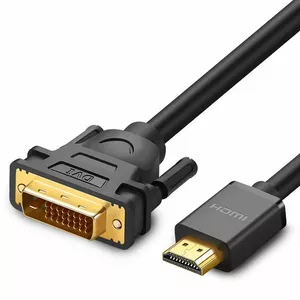 Кабель HDMI-DVI (24+1) 3м двунаправленный (1080P@60Hz) черный HD106 UGREEN