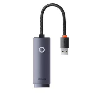 Baseus Lite sērijas USB uz RJ45 tīkla adapteris, 100Mbps (pelēks)