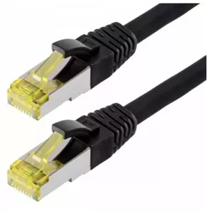 Helos Cat 6a S/FTP 2 m tīkla kabelis Melns Cat6a S/FTP (S-STP)