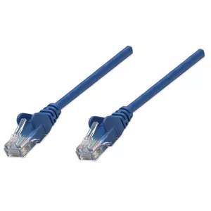 Intellinet 318129 tīkla kabelis Zils 0,5 m Cat5e U/UTP (UTP)