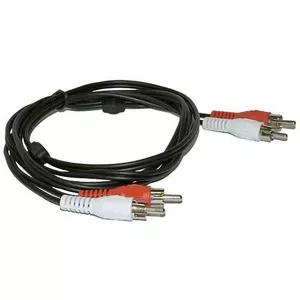 Microconnect 2xRCA/2xRCA 1.5m аудио кабель 1,5 m Черный