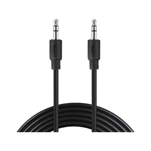 Sandberg MiniJack Cable M-M 2 m audio kabelis 3.5mm TRS Melns