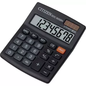 Citizen SDC-805BN kalkulators Desktops Pamata kalkulators Melns