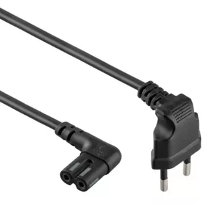 Gembird PC-184L power cable Black 1 m CEE7/16 C7 coupler