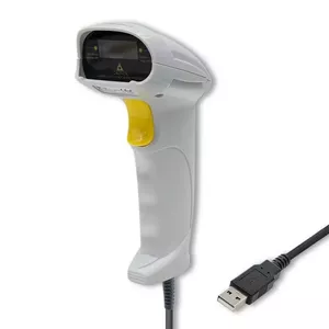 QOLTEC 50877 Лазерный сканер 1D USB белый