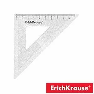 Треугольник 45*/9см прозрачный, ErichKrause