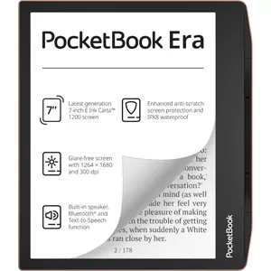 PocketBook 700 Era Copper e-grāmatu lasītājs Skārienjūtīgais ekrāns 64 GB Melns, Vara krāsa