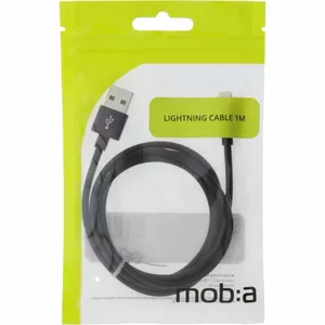 Кабель MOB:A USB-A - Lightning 2.4A, 1 м, черный / 383206