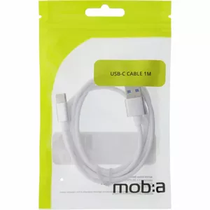 Кабель MOB:A USB-A - Lightning 2.4A, 1 м, белый / 383203