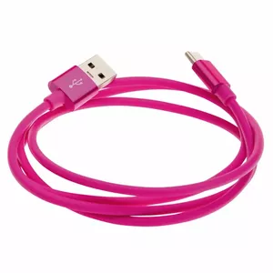Кабель MOB:A USB-A - USB-C 2.4A, 1м, розовый / 383210