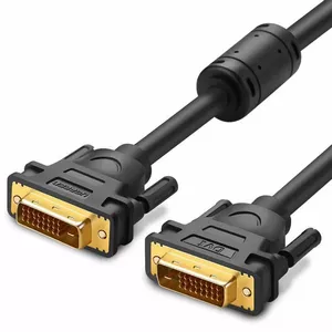 Кабель DVI-D - DVI-D (24+1) (2K@60Hz 2560*1600) поддерживает DVI-I 24+5 портов 2м черный DV101 UGREEN